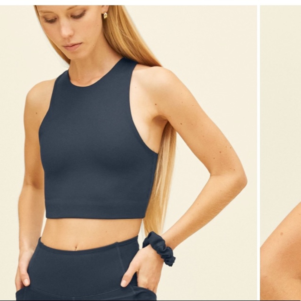 🌟NEW girlfriend collective blue Dylan sports bra XS